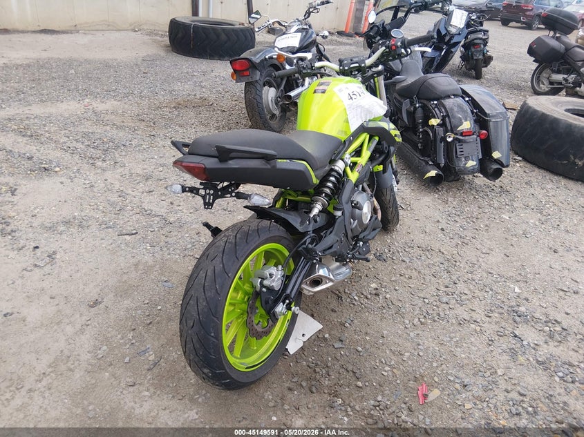 2022 Benelli VIN LBBPHE040NBD22413 IAAI salvage auction — RIGHT SIDE, Salvage (Massachusetts), sold $175 on 2026-07-08 (photo 4)