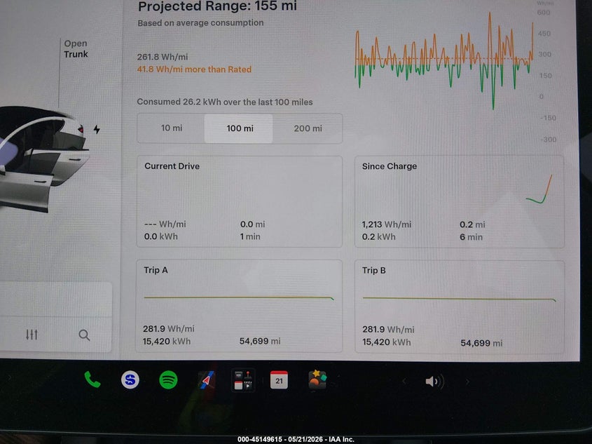 2021 Tesla Model 3 VIN 5YJ3E1EBXMF035652 IAAI salvage auction — SIDE, Salvage (California), sold $5,800 on 2026-08-02 (photo 7)