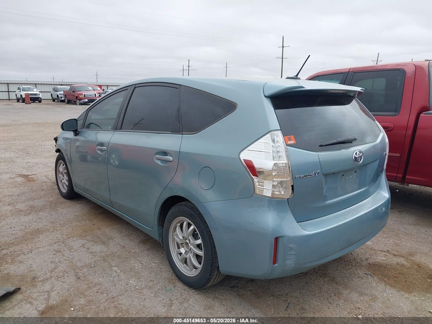 2014 Toyota Prius v VIN JTDZN3EU7E3304700 IAAI salvage auction — FRONT END, Salvage (Texas), sold $2,150 on 2026-07-07 (photo 3)