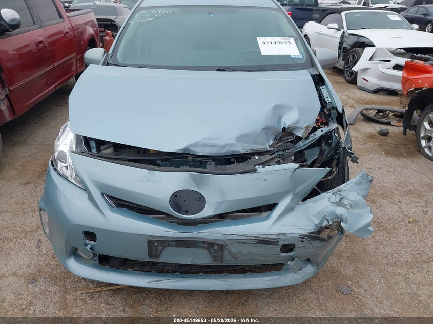 2014 Toyota Prius v VIN JTDZN3EU7E3304700 IAAI salvage auction — FRONT END, Salvage (Texas), sold $2,150 on 2026-07-07 (photo 6)