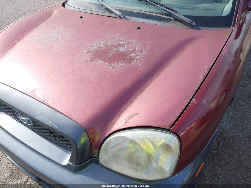 2003 Hyundai Santa fe VIN KM8SC13E83U563304 IAAI salvage auction — NORMAL WEAR, Clear (Illinois), sold $375 on 2026-07-08 (photo 6)