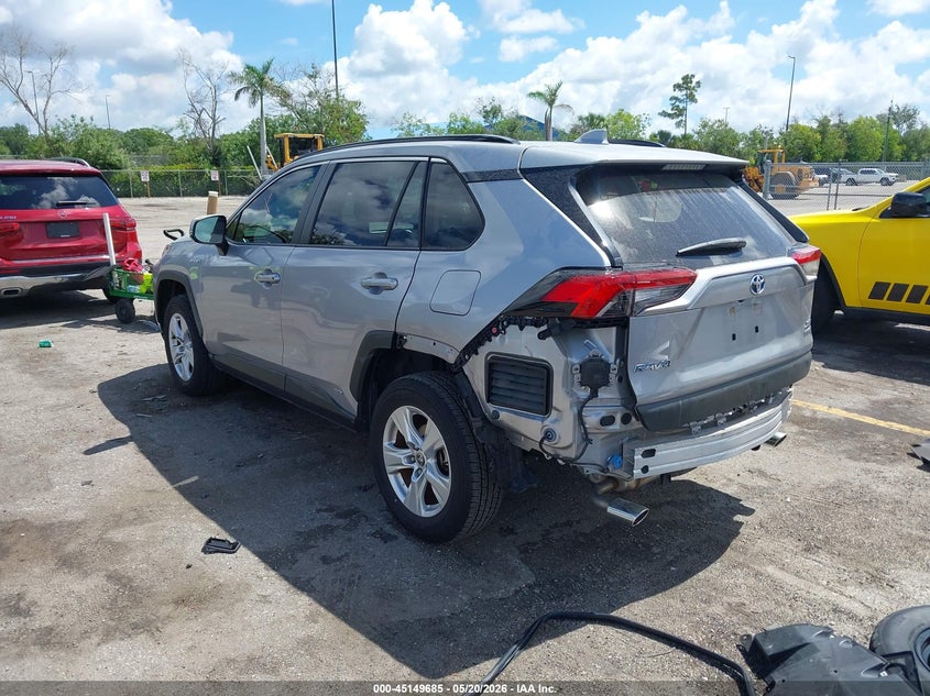 2021 Toyota Rav 4 VIN JTMRWRFV0MD133367 IAAI salvage auction — REAR END, Certificate Of Destruction (Florida), sold $13,200 on 2026-07-27 (photo 3)