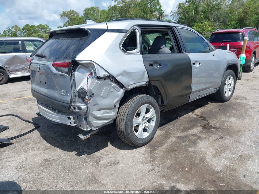 2021 Toyota Rav 4 VIN JTMRWRFV0MD133367 IAAI salvage auction — REAR END, Certificate Of Destruction (Florida), sold $13,200 on 2026-07-27 (photo 4)