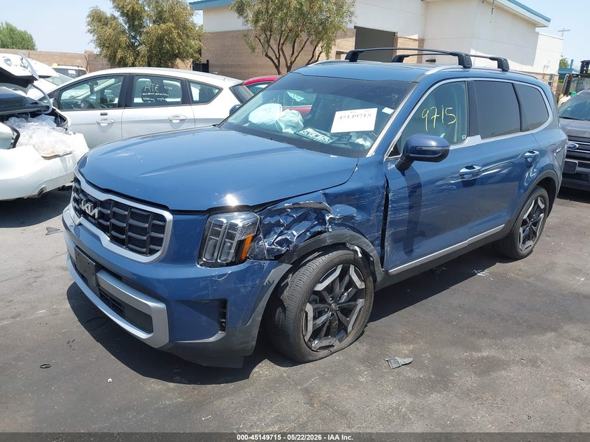 2024 Kia Telluride VIN 5XYP64GC5RG510128 IAAI salvage auction — LEFT FRONT, Salvage Certificate (California), sold $9,600 on 2026-07-10 (photo 2)