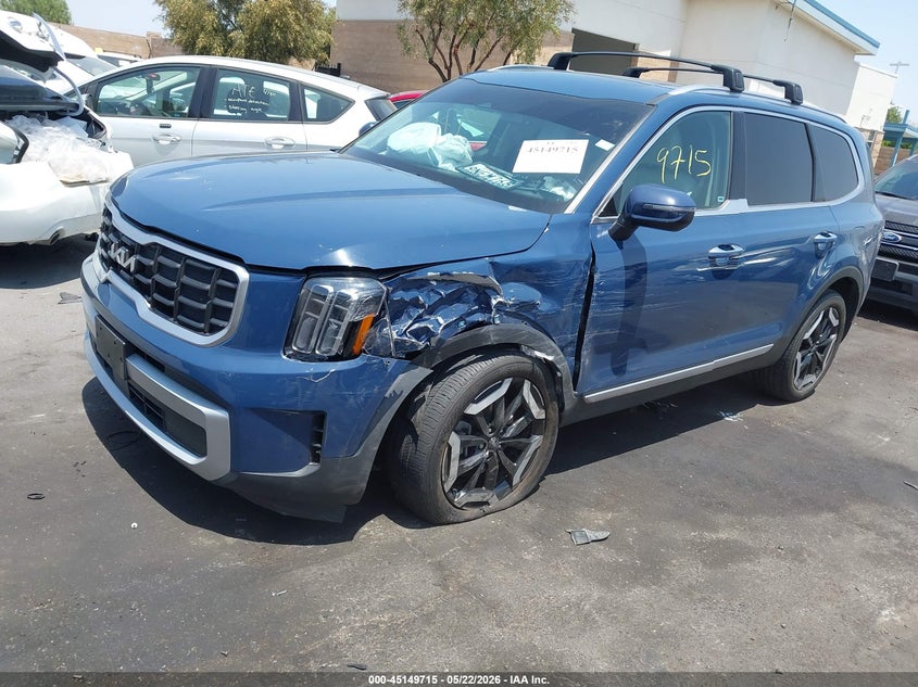 2024 Kia Telluride VIN 5XYP64GC5RG510128 IAAI salvage auction — LEFT FRONT, Salvage Certificate (California), sold $9,600 on 2026-07-10 (photo 6)