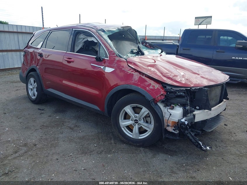 2022 Kia Sorento VIN 5XYRG4LC6NG161583 IAAI salvage auction — ROLLOVER, Salvage (Arkansas), sold $1,000 on 2026-07-08 (photo 1)