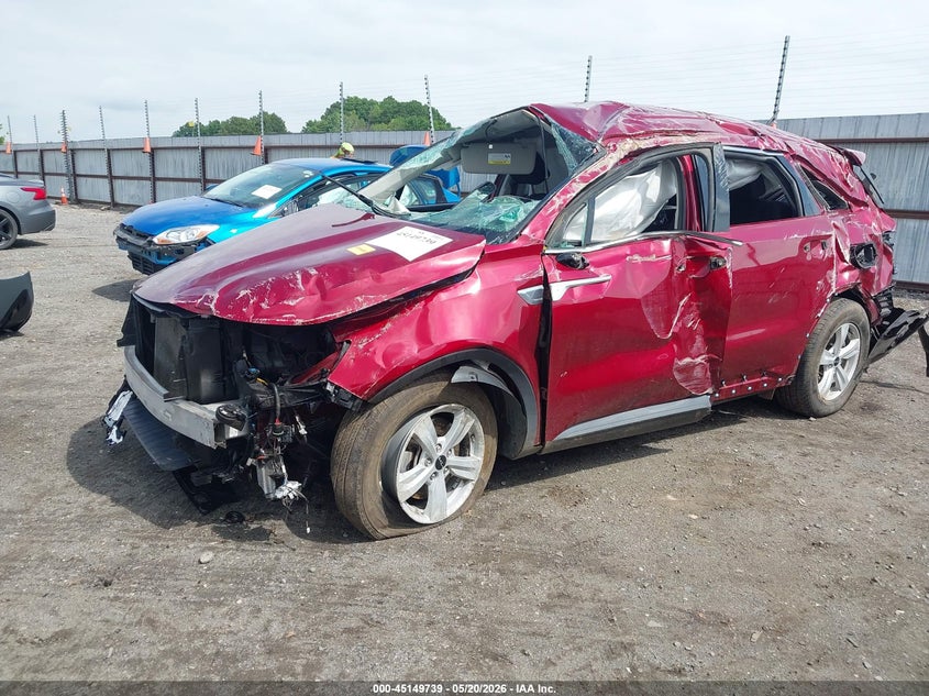 2022 Kia Sorento VIN 5XYRG4LC6NG161583 IAAI salvage auction — ROLLOVER, Salvage (Arkansas), sold $1,000 on 2026-07-08 (photo 2)
