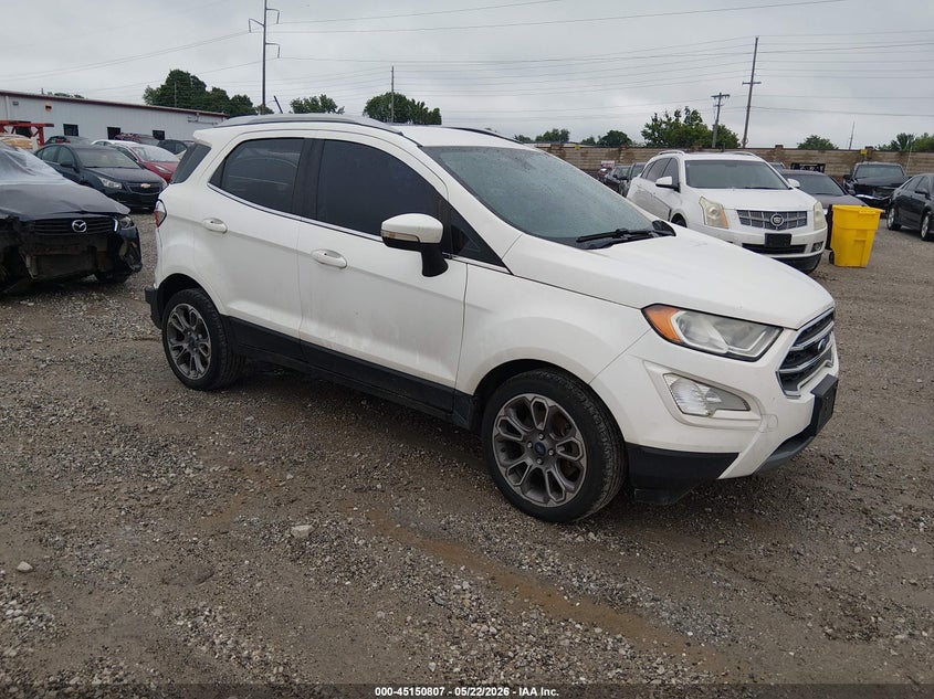 2018 Ford Ecosport VIN MAJ3P1VE4JC212408 IAAI salvage auction — HAIL, Clear (Missouri), sold $1,225 on 2026-07-27 (photo 1)