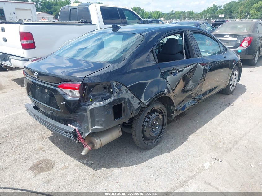 2022 Toyota Corolla VIN 5YFEPMAE1NP309296 IAAI salvage auction — RIGHT SIDE, Salvage Title, sold $4,600 on 2026-07-20 (photo 4)