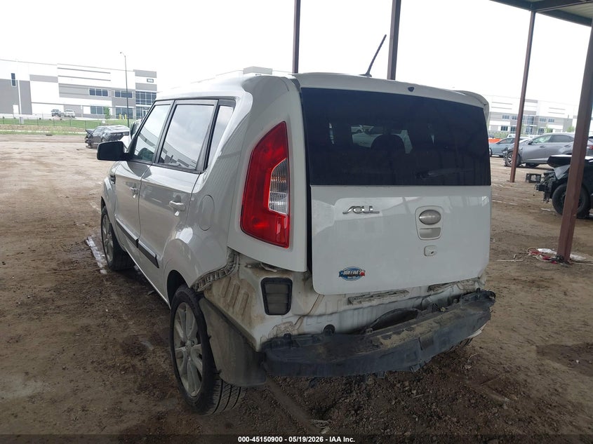 2013 Kia Soul VIN KNDJT2A68D7567970 IAAI salvage auction — REAR END, Salvage (Texas), sold $775 on 2026-07-07 (photo 3)