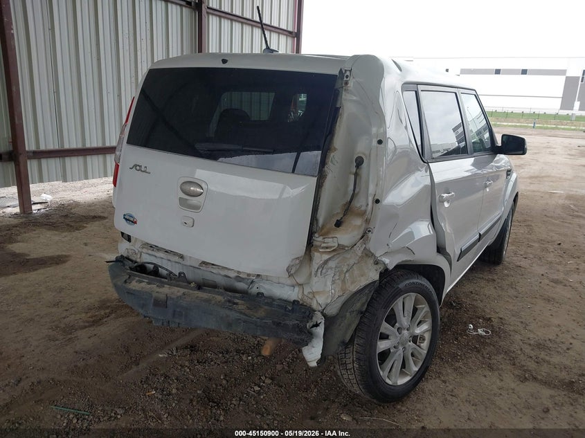 2013 Kia Soul VIN KNDJT2A68D7567970 IAAI salvage auction — REAR END, Salvage (Texas), sold $775 on 2026-07-07 (photo 4)