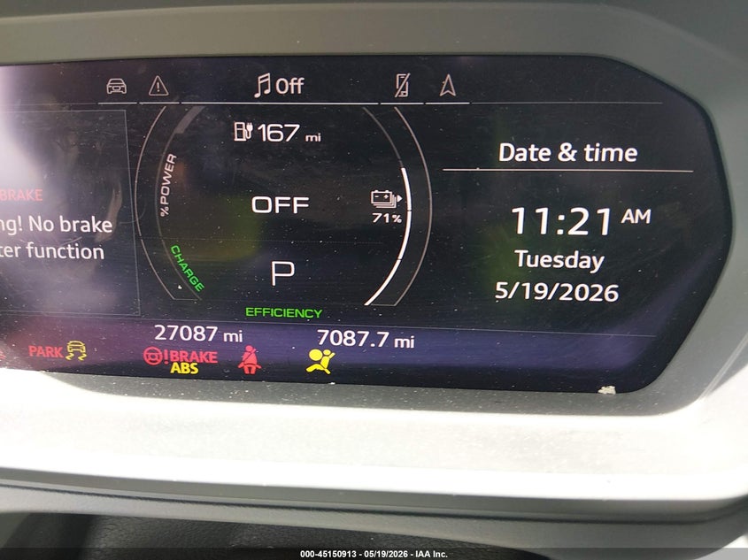 2023 Audi Q4 e-tron VIN WA1M2BFZ6PP068117 IAAI salvage auction — FRONT END, Salvage (Louisiana), sold $6,800 on 2026-07-18 (photo 7)