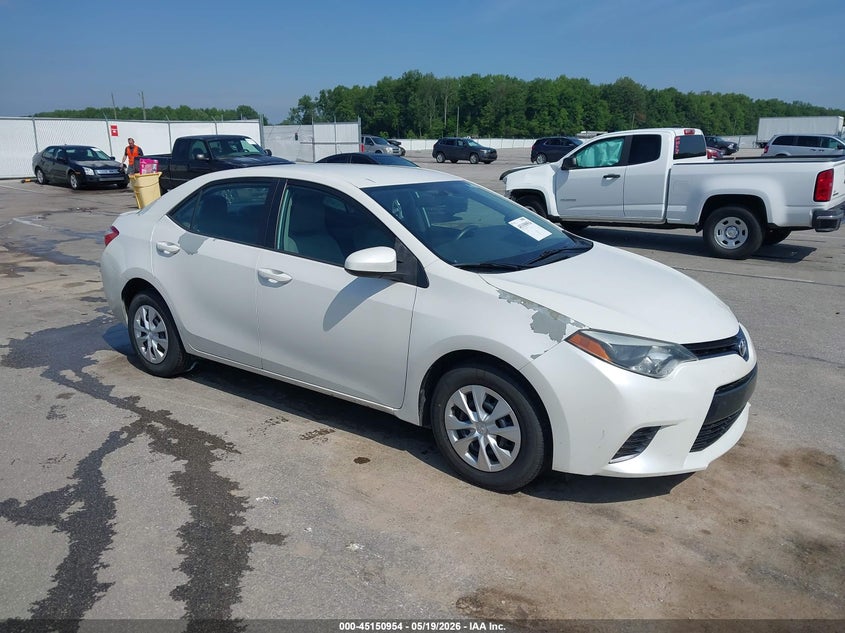 2015 Toyota Corolla VIN 5YFBPRHE3FP249402 IAAI salvage auction — HAIL, Clear (Indiana), sold $2,950 on 2026-07-20 (photo 1)
