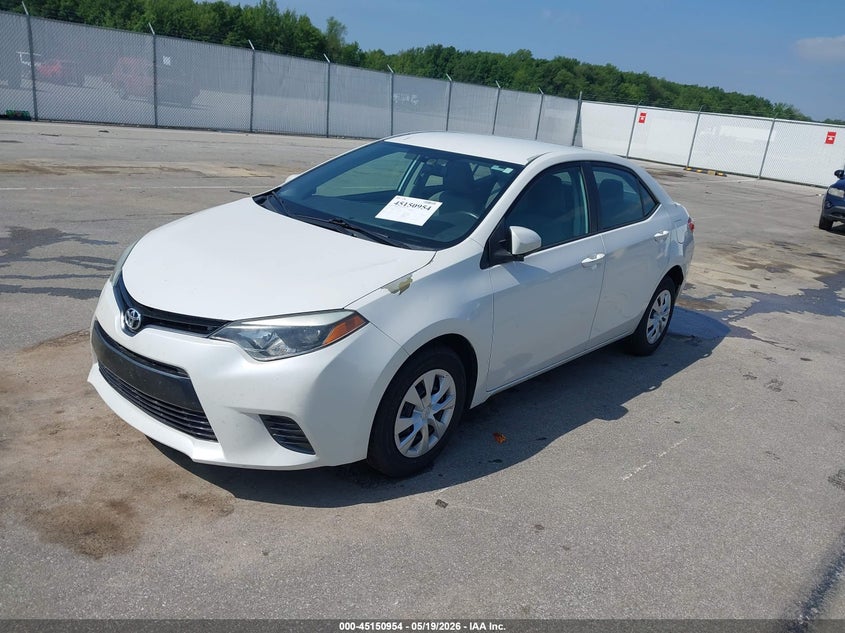 2015 Toyota Corolla VIN 5YFBPRHE3FP249402 IAAI salvage auction — HAIL, Clear (Indiana), sold $2,950 on 2026-07-20 (photo 2)