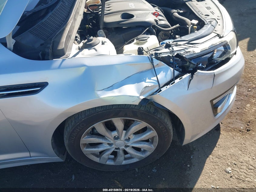 2015 Kia Optima VIN 5XXGM4A76FG451267 IAAI salvage auction — RIGHT FRONT, Salvage (California), sold $1,900 on 2026-07-28 (photo 6)