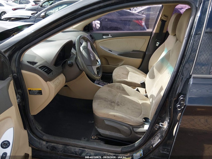2012 Hyundai Accent VIN KMHCT4AE0CU158711 IAAI salvage auction — FRONT END, Salvage Title, sold $300 on 2026-07-08 (photo 5)