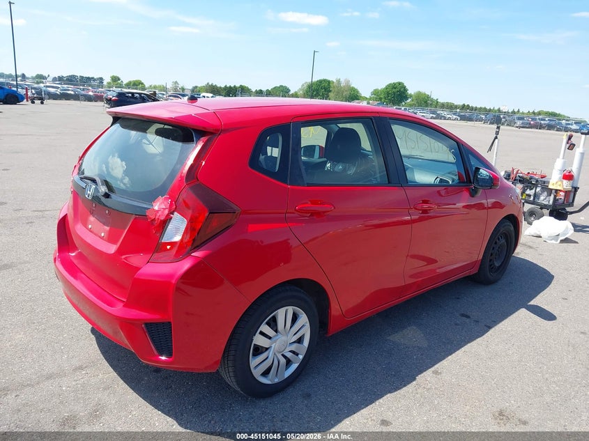 2016 Honda Fit VIN JHMGK5H57GS003996 IAAI salvage auction — HAIL, Salvage (Minnesota), sold $4,650 on 2026-07-13 (photo 4)