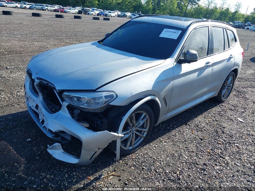 2020 BMW X3 VIN 5UXTY9C04L9C20796 IAAI salvage auction — FRONT & REAR, Mv-907A (New York), sold $1,250 on 2026-07-28 (photo 2)