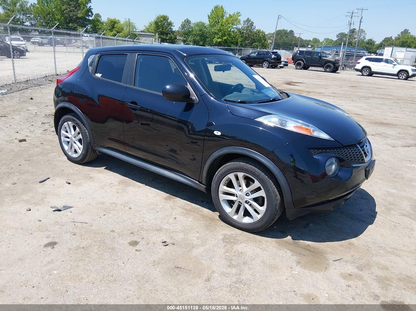 2013 Nissan Juke VIN JN8AF5MR5DT225564 IAAI salvage auction — LEFT FRONT, Clear (Virginia), sold $650 on 2026-07-17 (photo 1)