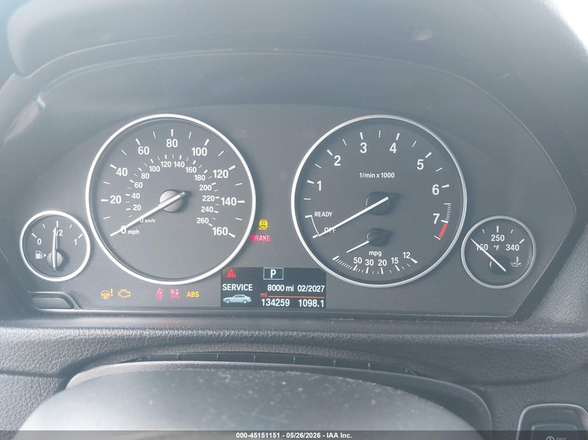 2015 BMW 3er VIN WBA3C1C59FK121430 IAAI salvage auction — NORMAL WEAR, Salvage (California), sold $450 on 2026-07-06 (photo 7)