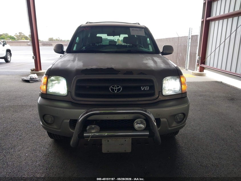 2002 Toyota Sequoia VIN 5TDZT34A82S058814 IAAI salvage auction — NORMAL WEAR, Clear - Dealer Only (California), sold $600 on 2026-07-07 (photo 6)