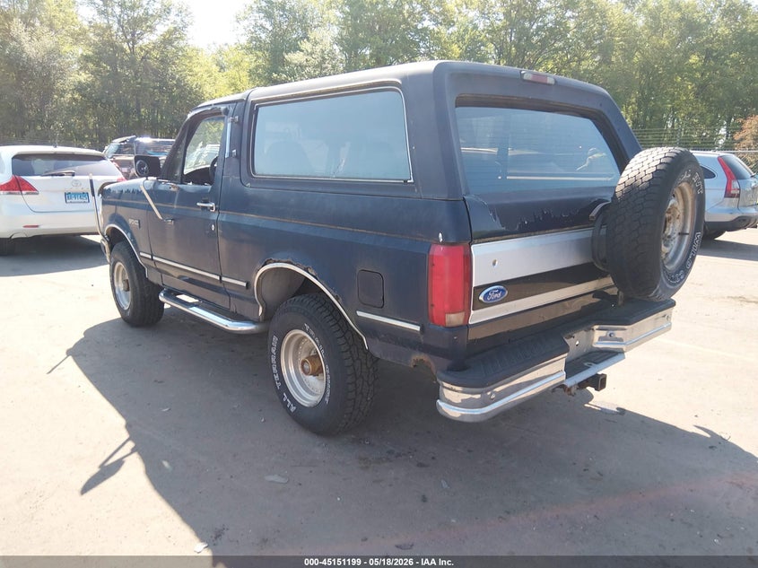 1992 Ford Bronco VIN 1FMEU15H5NLA55060 IAAI salvage auction — NORMAL WEAR, Bill Of Sale - Parts Only (Connecticut), sold $450 on 2026-07-09 (photo 3)