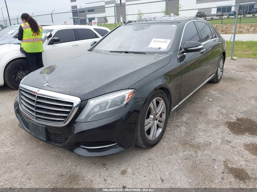 2017 Mercedes-benz S-klasse VIN WDDUG8CB5HA326171 IAAI salvage auction — HAIL, Original (Texas), sold $3,600 on 2026-07-21 (photo 2)