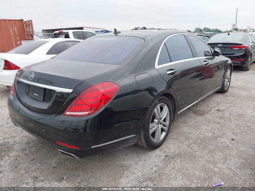 2017 Mercedes-benz S-klasse VIN WDDUG8CB5HA326171 IAAI salvage auction — HAIL, Original (Texas), sold $3,600 on 2026-07-21 (photo 4)