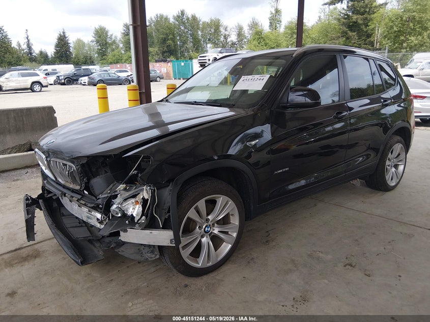 2015 BMW X3 VIN 5UXWX7C50F0K35219 IAAI salvage auction — FRONT END, Bill Of Sale (Washington), sold $2,400 on 2026-07-08 (photo 2)