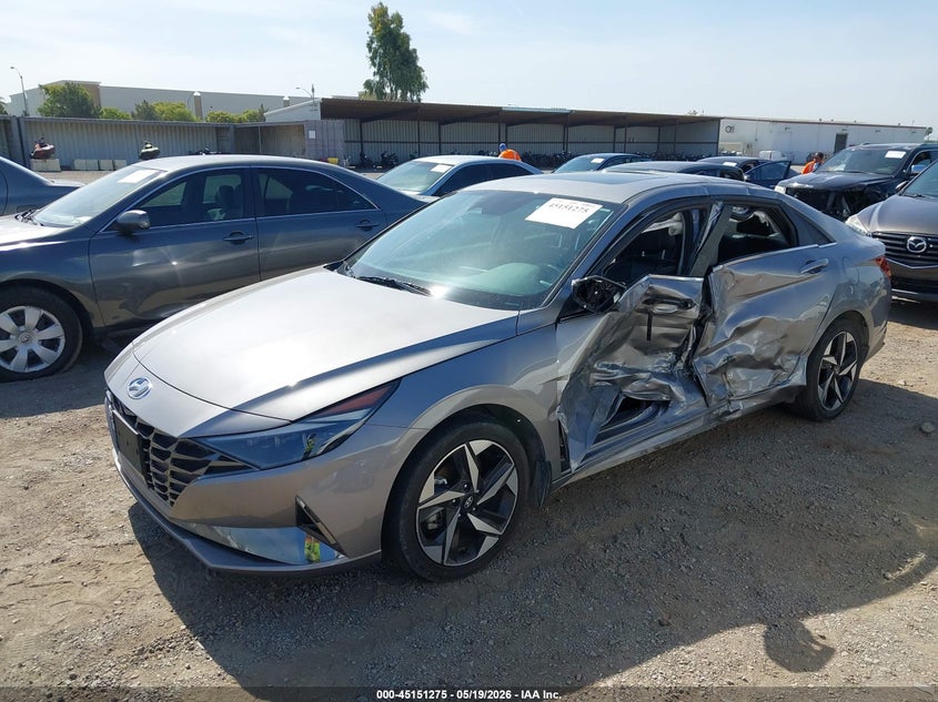 2023 Hyundai Elantra VIN KMHLN4AJ5PU078267 IAAI salvage auction — SIDE, Salvage (California), sold $4,150 on 2026-07-10 (photo 2)