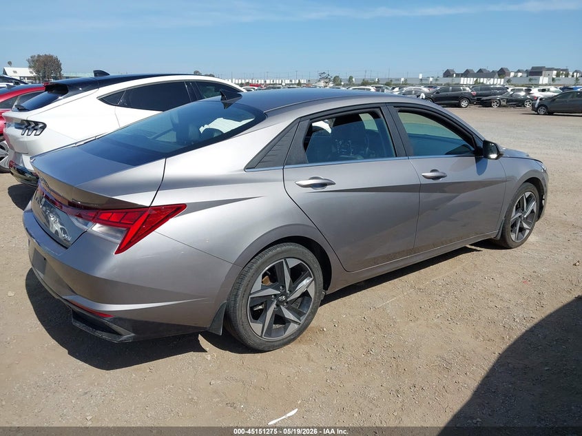 2023 Hyundai Elantra VIN KMHLN4AJ5PU078267 IAAI salvage auction — SIDE, Salvage (California), sold $4,150 on 2026-07-10 (photo 4)