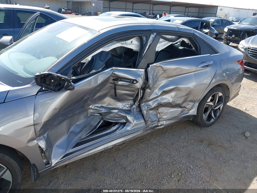 2023 Hyundai Elantra VIN KMHLN4AJ5PU078267 IAAI salvage auction — SIDE, Salvage (California), sold $4,150 on 2026-07-10 (photo 6)