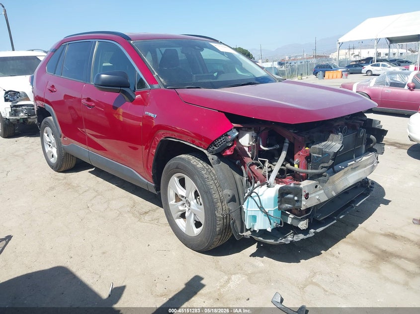 2021 Toyota Rav 4 VIN JTMLWRFV2MD111506 IAAI salvage auction — FRONT & REAR, Salvage (California), sold $10,150 on 2026-07-22 (photo 1)