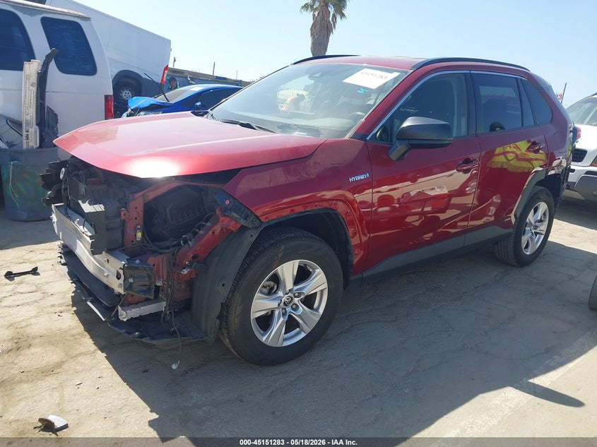 2021 Toyota Rav 4 VIN JTMLWRFV2MD111506 IAAI salvage auction — FRONT & REAR, Salvage (California), sold $10,150 on 2026-07-22 (photo 2)