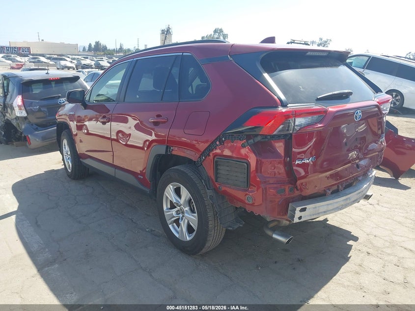 2021 Toyota Rav 4 VIN JTMLWRFV2MD111506 IAAI salvage auction — FRONT & REAR, Salvage (California), sold $10,150 on 2026-07-22 (photo 3)