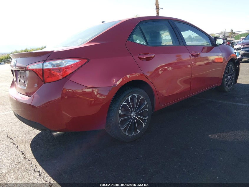 2014 Toyota Corolla VIN 5YFBURHE9EP150915 IAAI salvage auction — FRONT END, Salvage (Nevada), sold $3,400 on 2026-07-31 (photo 4)