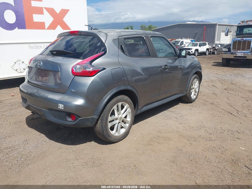 2016 Nissan Juke VIN JN8AF5MRXGT604287 IAAI salvage auction — WATER/FLOOD, Salvage (Hawaii), sold $500 on 2026-07-21 (photo 4)