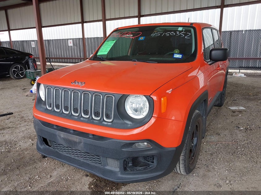 2017 Jeep Renegade VIN ZACCJAAB1HPG12407 IAAI salvage auction — RIGHT SIDE, Original (Texas), sold $2,000 on 2026-08-18 (photo 2)