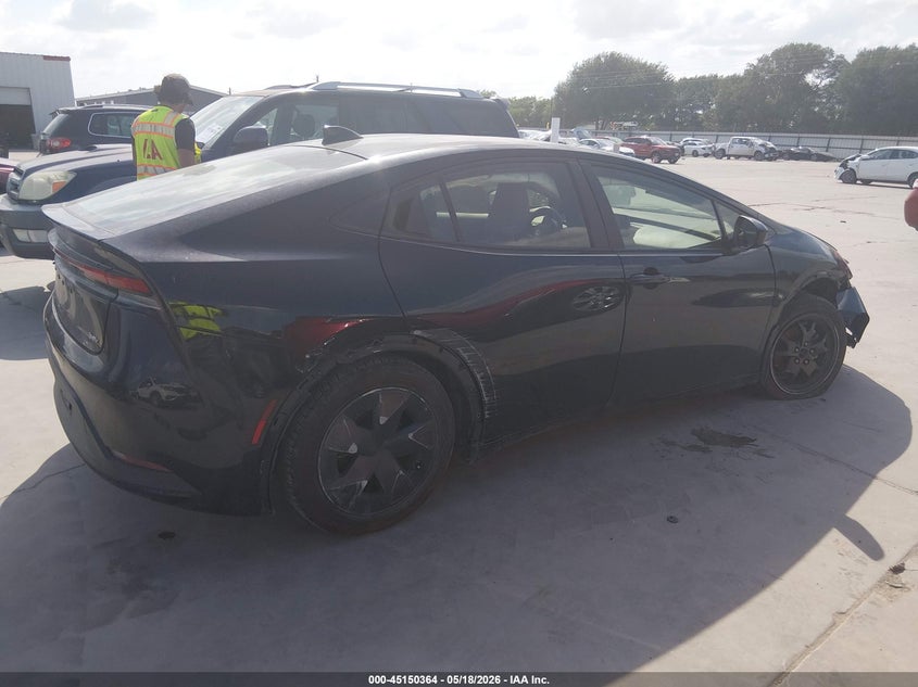 2026 Toyota Prius VIN JTDACAAU6T3065716 IAAI salvage auction — RIGHT FRONT, Original (Texas), sold $12,000 on 2026-07-16 (photo 4)