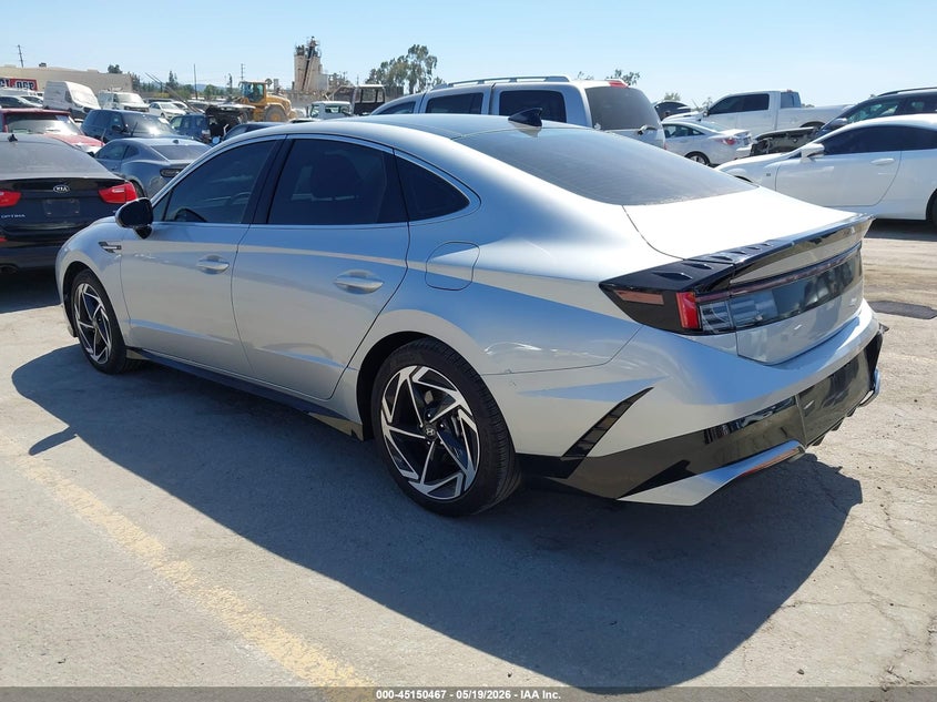 2025 Hyundai Sonata VIN KMHL14JA2SA496596 IAAI salvage auction — RIGHT REAR, Salvage (California), sold $9,100 on 2026-07-29 (photo 3)