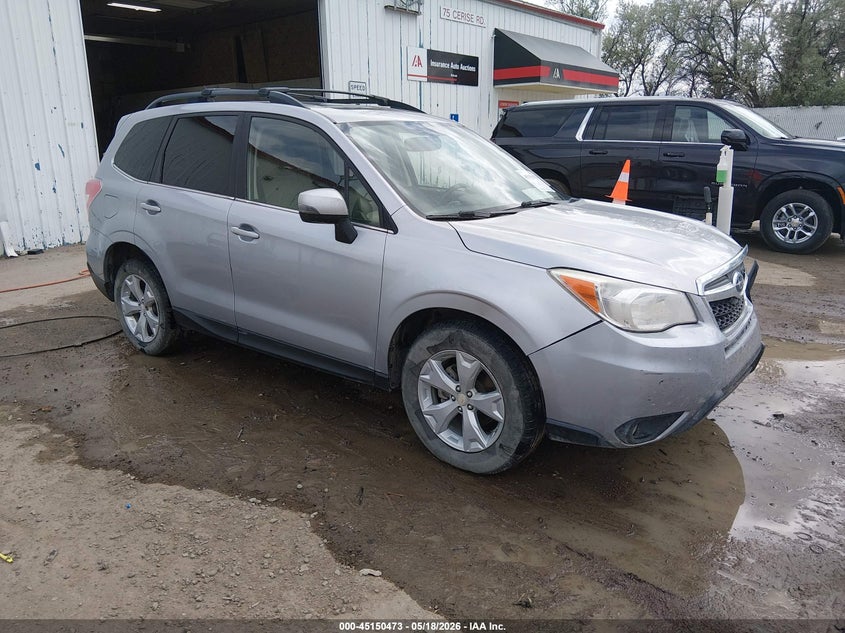 2014 Subaru Forester VIN JF2SJAMC0EH518944 IAAI salvage auction — FRONT END, Salvage (Montana), sold $1,350 on 2026-07-08 (photo 1)