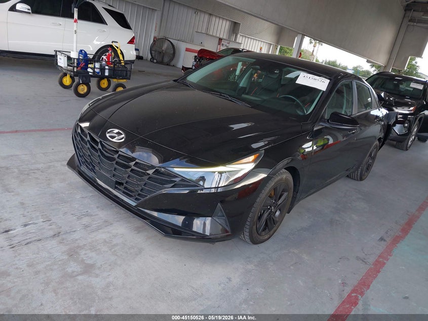 2022 Hyundai Elantra VIN 5NPLS4AG0NH059392 IAAI salvage auction — REAR END, Certificate Of Destruction (Florida), sold $3,150 on 2026-07-08 (photo 2)