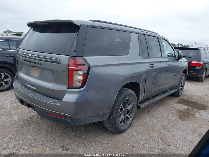 2021 Chevrolet Suburban VIN 1GNSKDKD5MR152147 IAAI salvage auction — HAIL, Original (Texas), sold $20,100 on 2026-07-28 (photo 4)