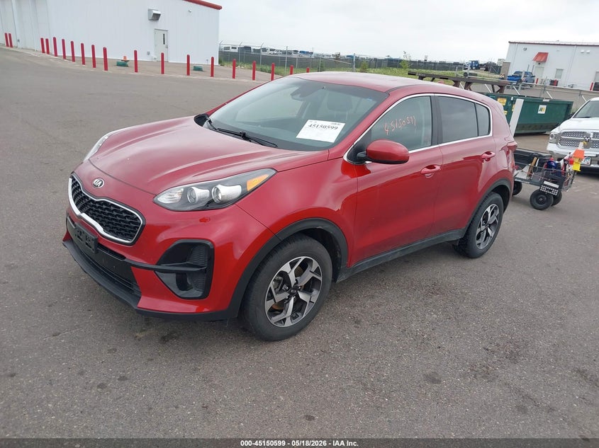 2022 Kia Sportage VIN KNDPM3AC6N7964226 IAAI salvage auction — HAIL, Salvage (Minnesota), sold $1,550 on 2026-07-29 (photo 2)