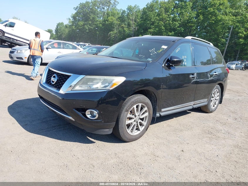 2014 Nissan Pathfinder VIN 5N1AR2MM2EC727032 IAAI salvage auction — NORMAL WEAR, Salvage (Texas), sold $650 on 2026-07-11 (photo 2)
