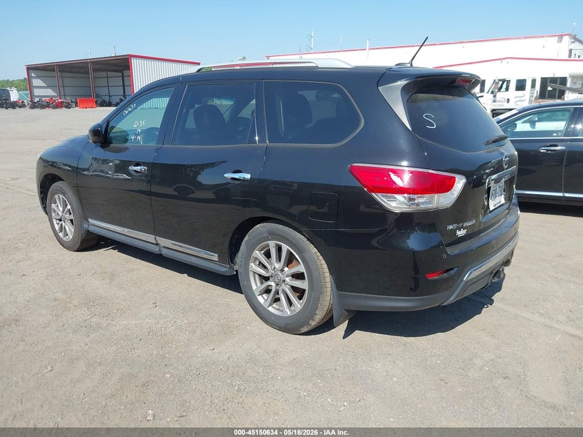 2014 Nissan Pathfinder VIN 5N1AR2MM2EC727032 IAAI salvage auction — NORMAL WEAR, Salvage (Texas), sold $650 on 2026-07-11 (photo 3)