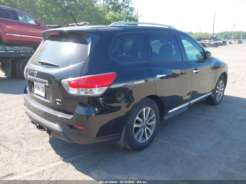 2014 Nissan Pathfinder VIN 5N1AR2MM2EC727032 IAAI salvage auction — NORMAL WEAR, Salvage (Texas), sold $650 on 2026-07-11 (photo 4)