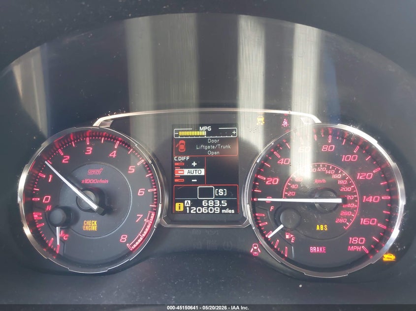 2016 Subaru Wrx sti VIN JF1VA2V66G9830604 IAAI salvage auction — FRONT END, Salvage (California), sold $975 on 2026-07-28 (photo 7)