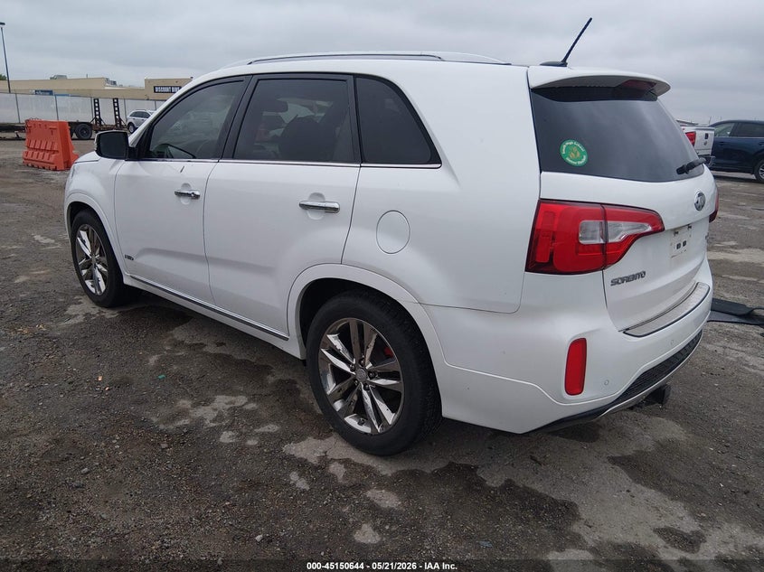 2014 Kia Sorento VIN 5XYKWDA70EG520310 IAAI salvage auction — HAIL, Salvage (Kansas), sold $475 on 2026-07-24 (photo 3)