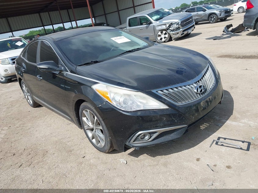 2015 Hyundai Azera VIN KMHFG4JG1FA453051 IAAI salvage auction — FRONT END, Original (Texas), sold $350 on 2026-07-14 (photo 1)